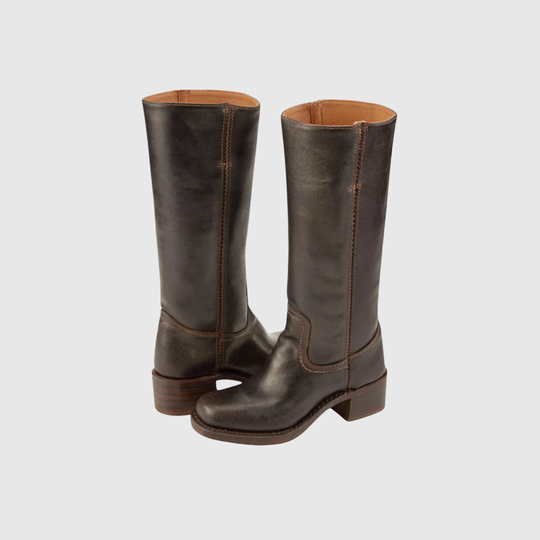 Lerelia | Leather Knee-High Boots