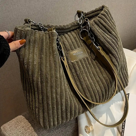 MEGAN | COTTON CORDUROY BAG